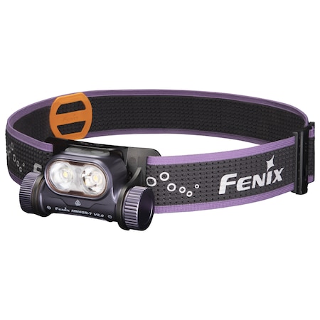 Fenix 1600 Lumen Rechargeable Trail Running Headlamp, Dark Purple HM65R-T V2.0